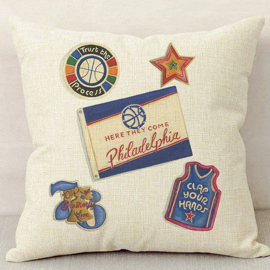 Philly Basketball Fan Pillow