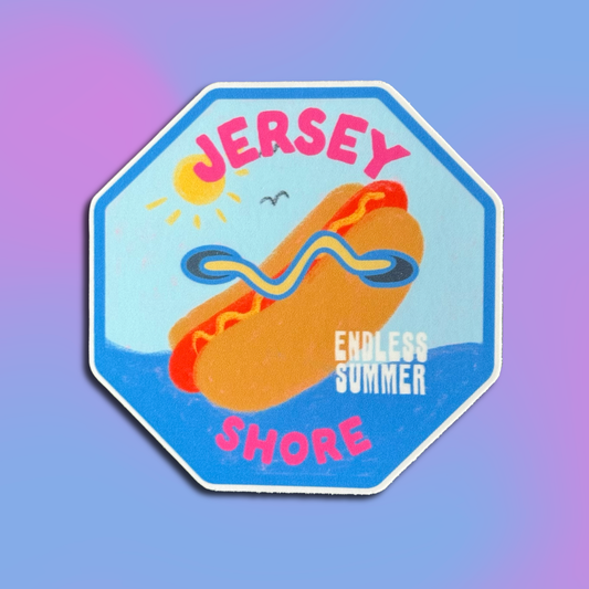Jersey Shore Beach Tag Sticker