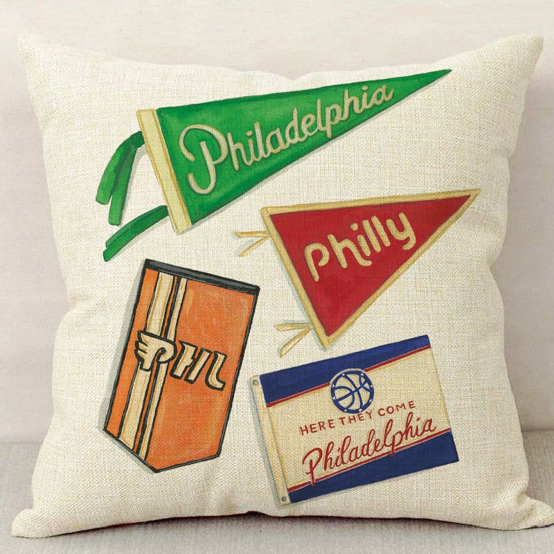 Philly Fan Sport Flags Pillow