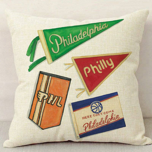 Philly Fan Sport Flags Pillow