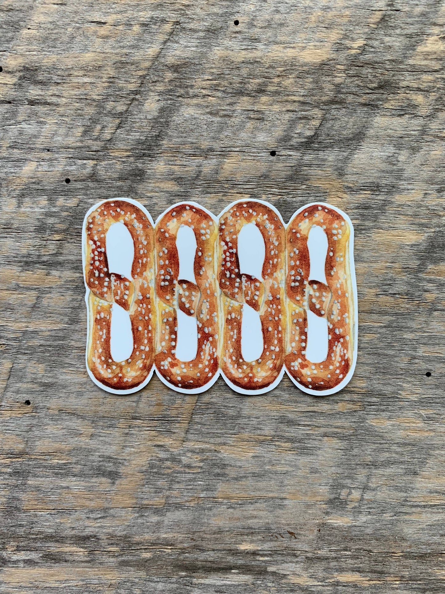 Philadelphia Four Pretzel Vinyl Sticker