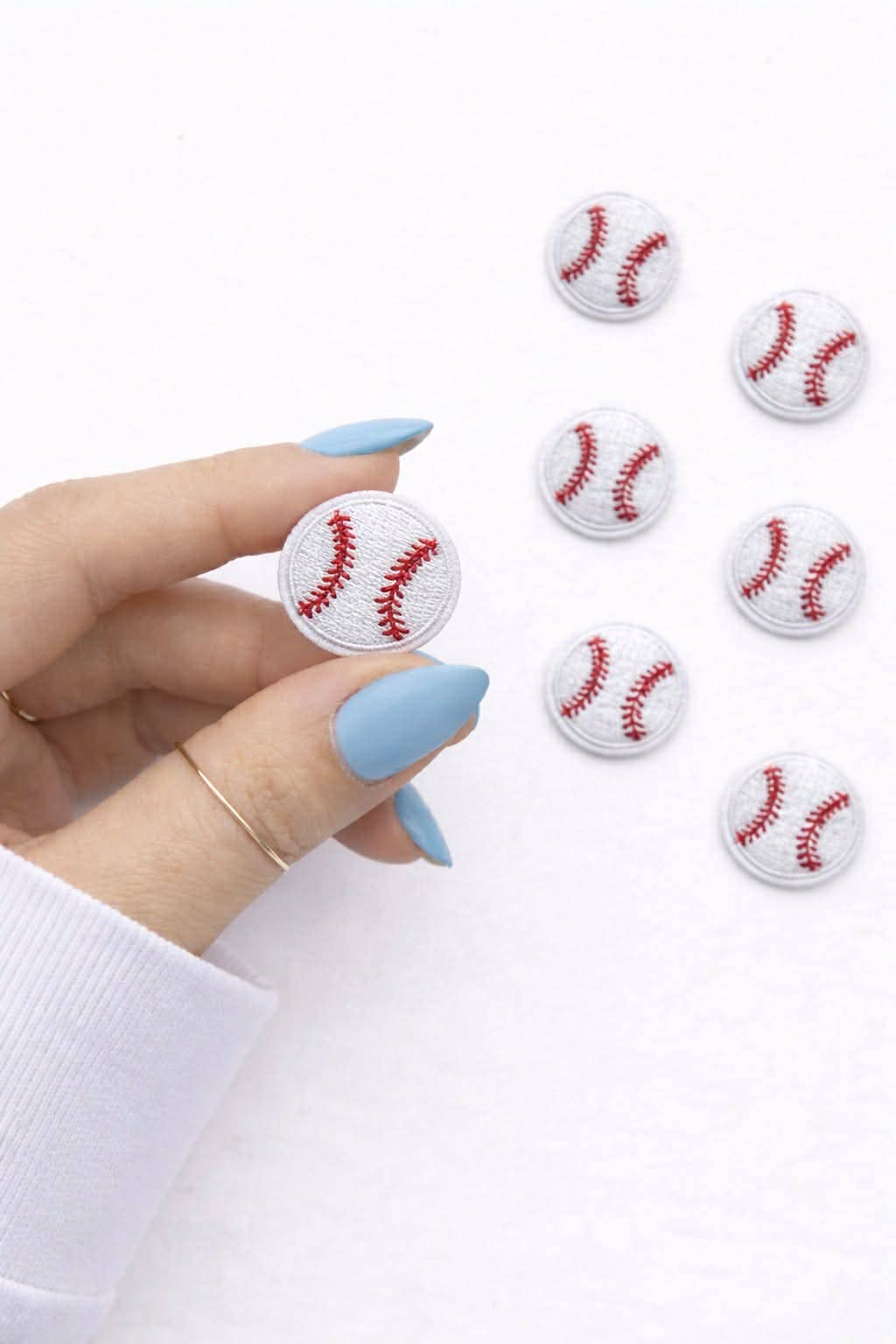 Mini Baseball Embroidered Patch
