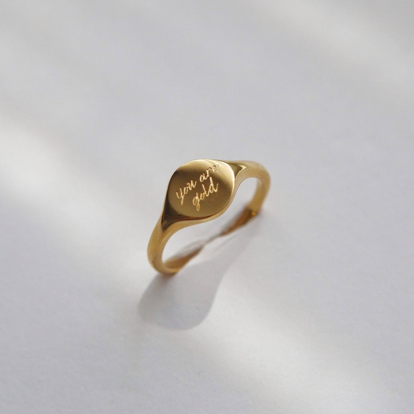 You are gold signet ring