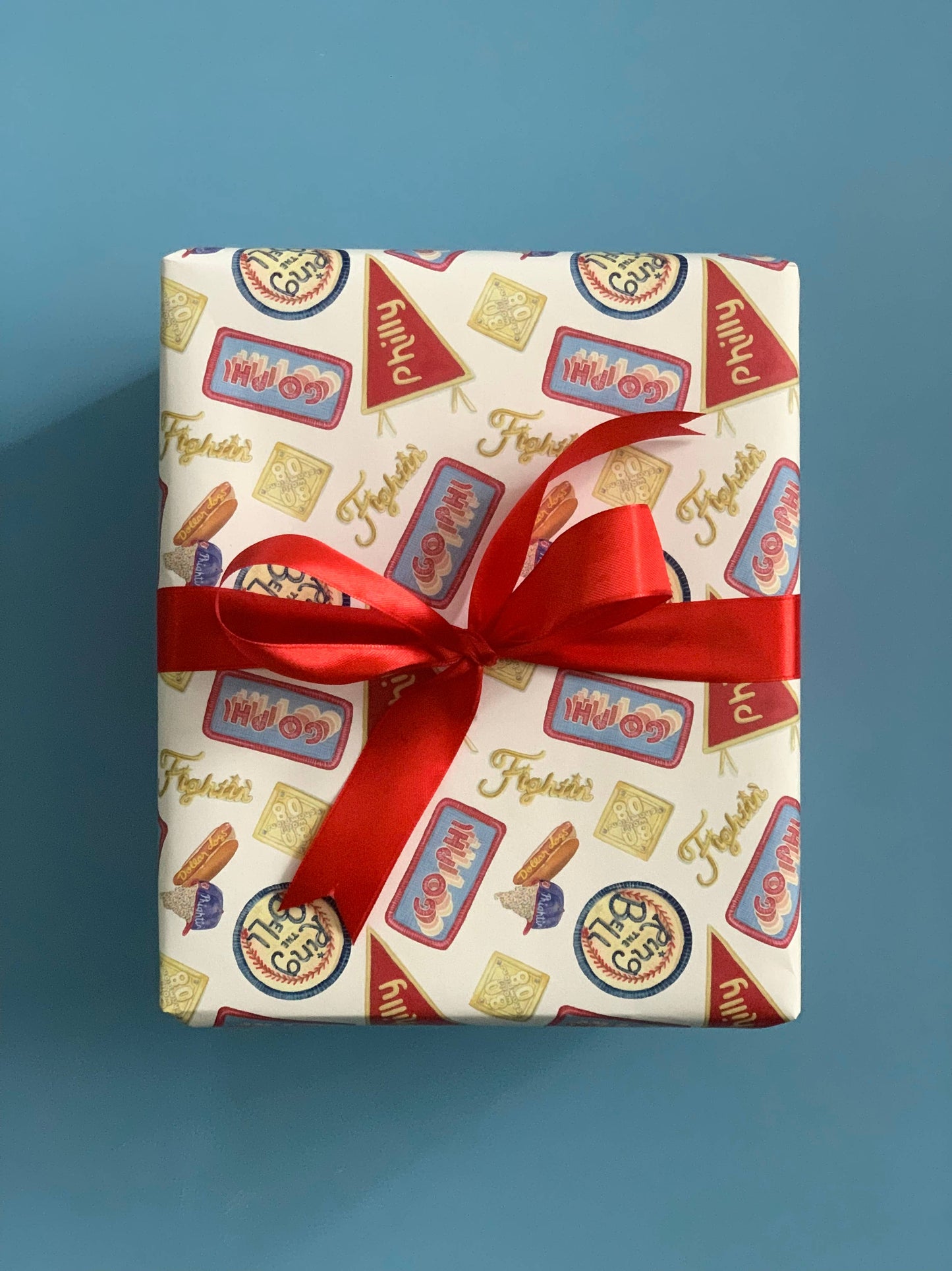 Philly Baseball Fan Inspired Wrapping Paper