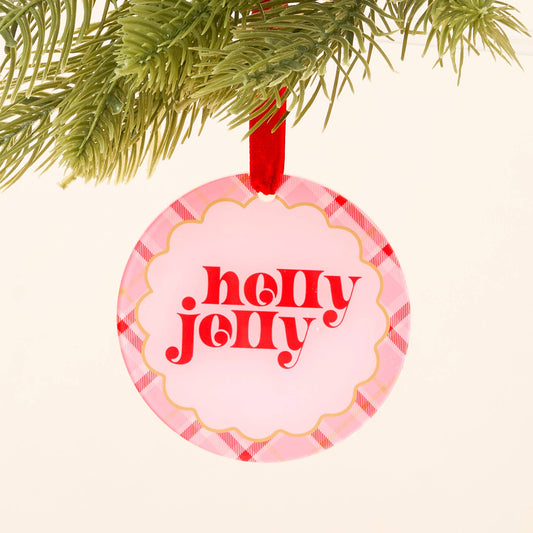 Holiday Tree Ornament-Holly Jolly