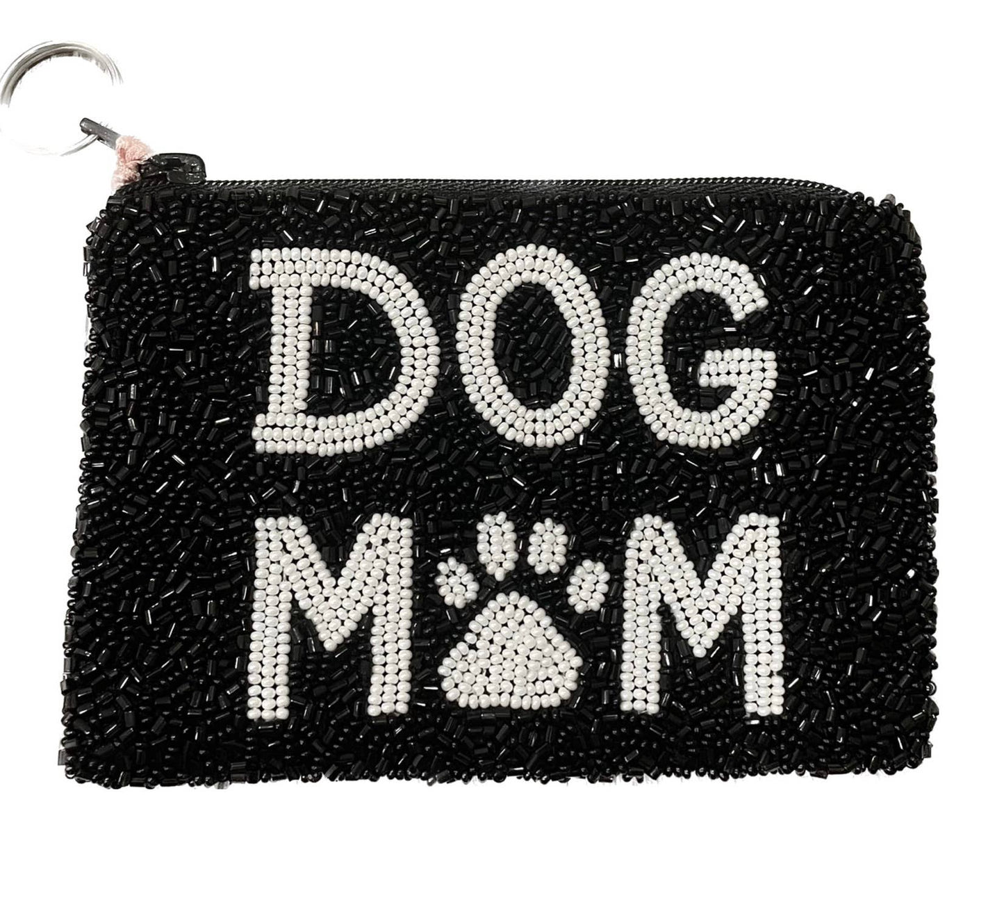 Dog Mom Beaded Pouch