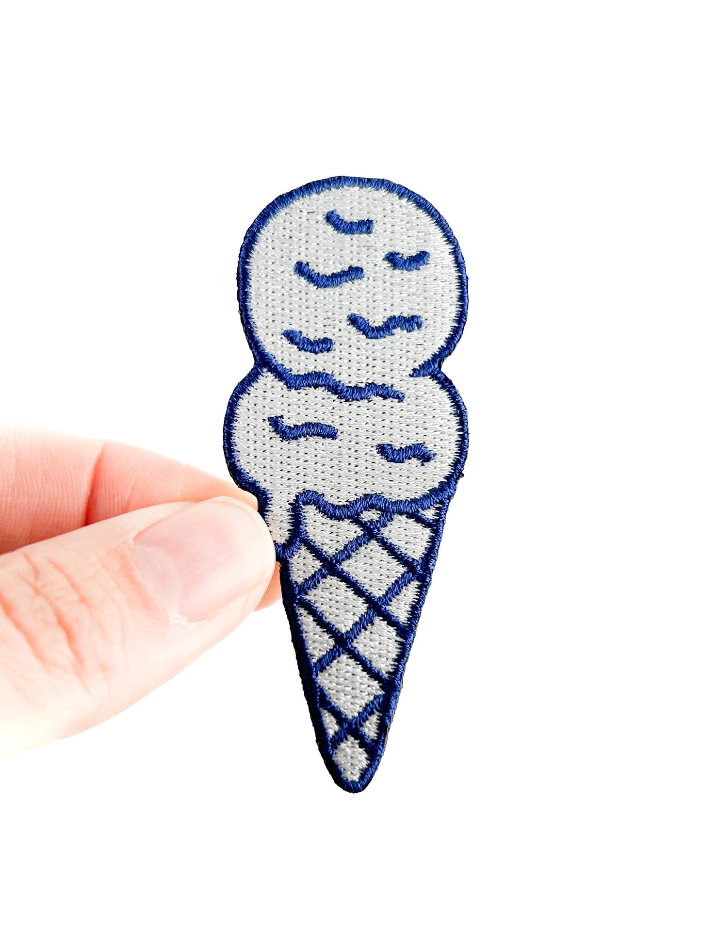 Ice Cream Embroidered Patch Cute Dessert Patch for Tote Hat