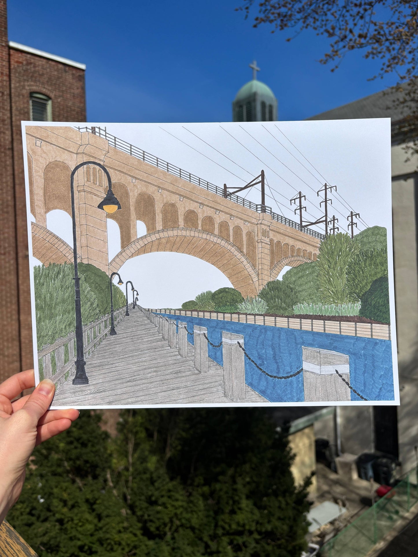 Manayunk Bridge Tow Path 11x14 Print