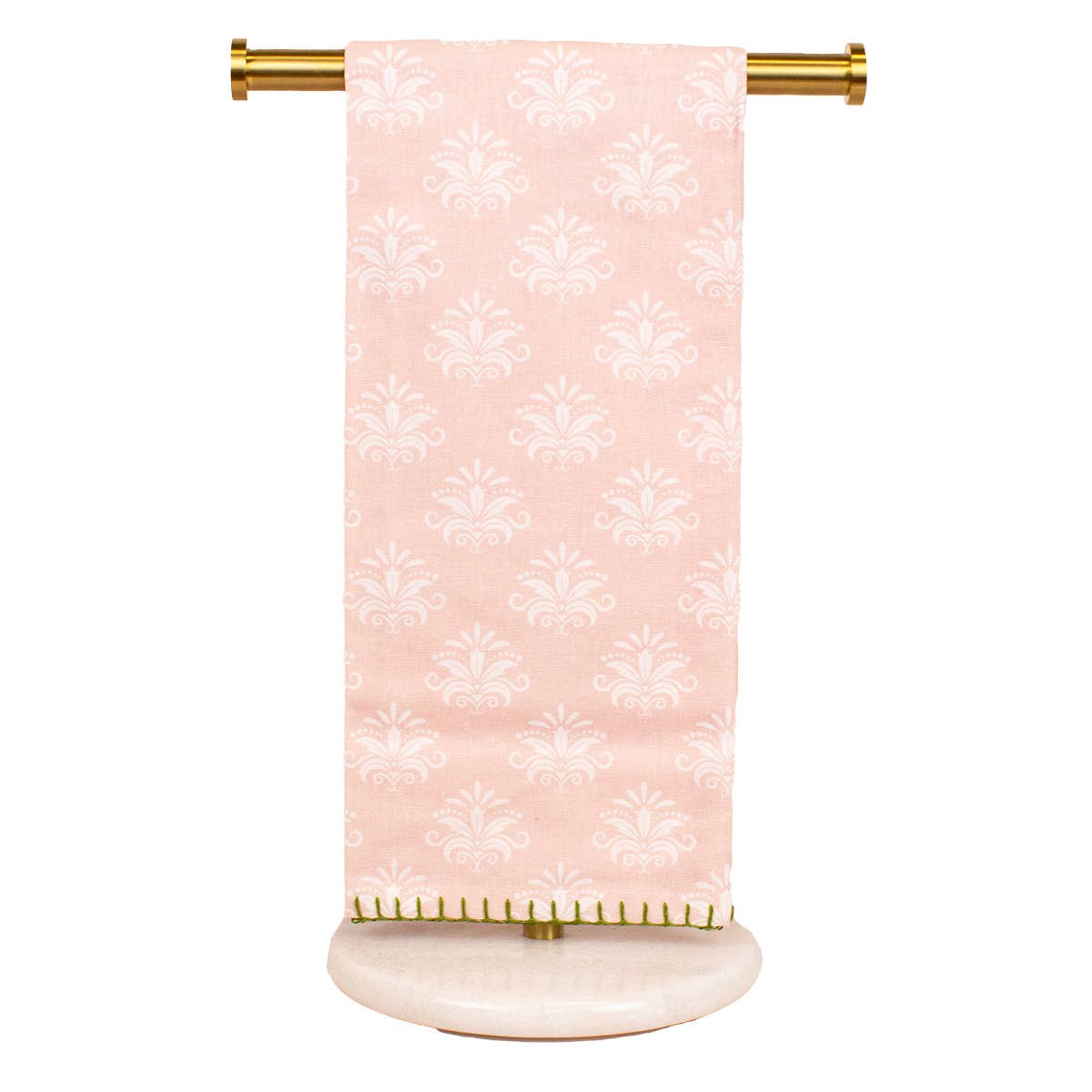 Easter Boxwood Bunny Hand Towels   White/Pink/Multi   20x28   Set of 2