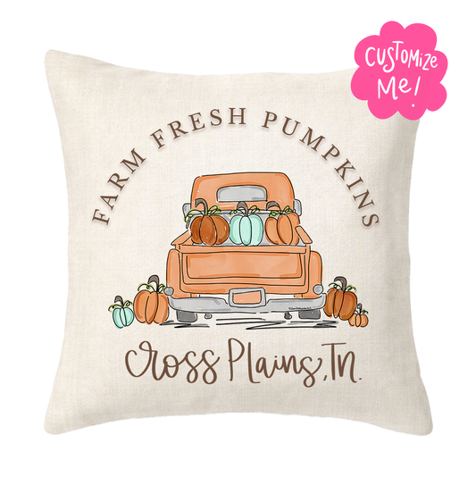 Farm Fresh Pumpkins Havertown , PA Square Pillow