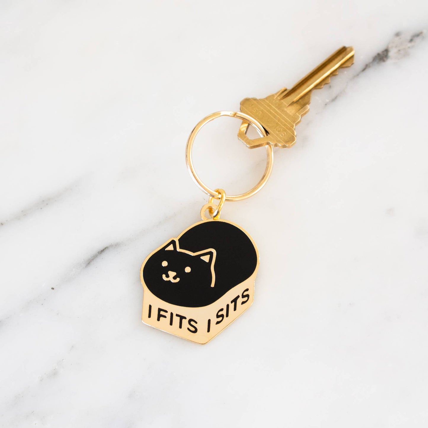 I Fits I Sits Keychain