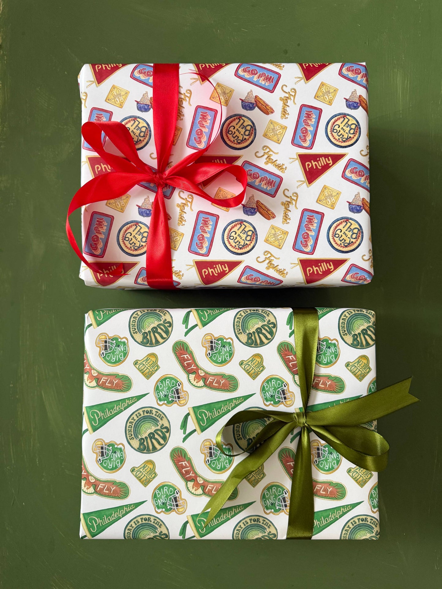 Philly Baseball Fan Inspired Wrapping Paper