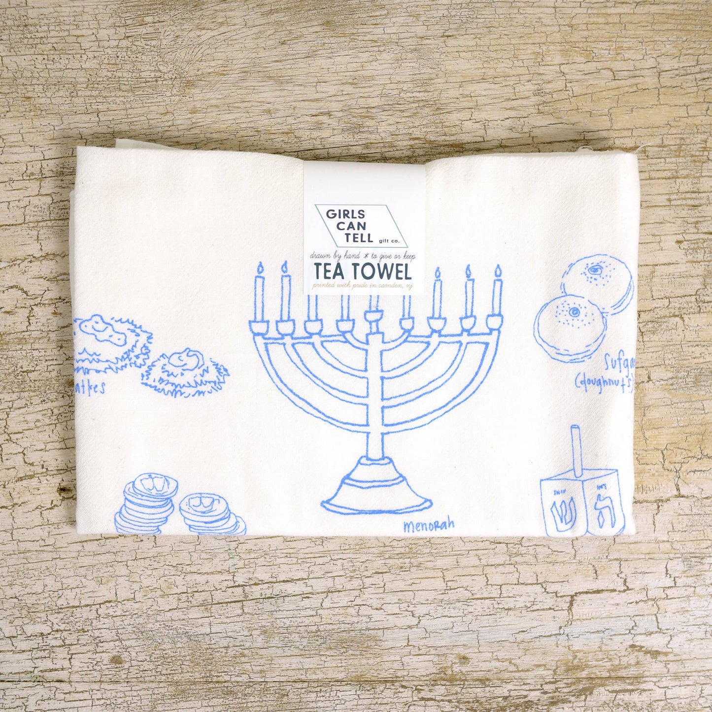 Hanukkah Tea Towel | dish towels