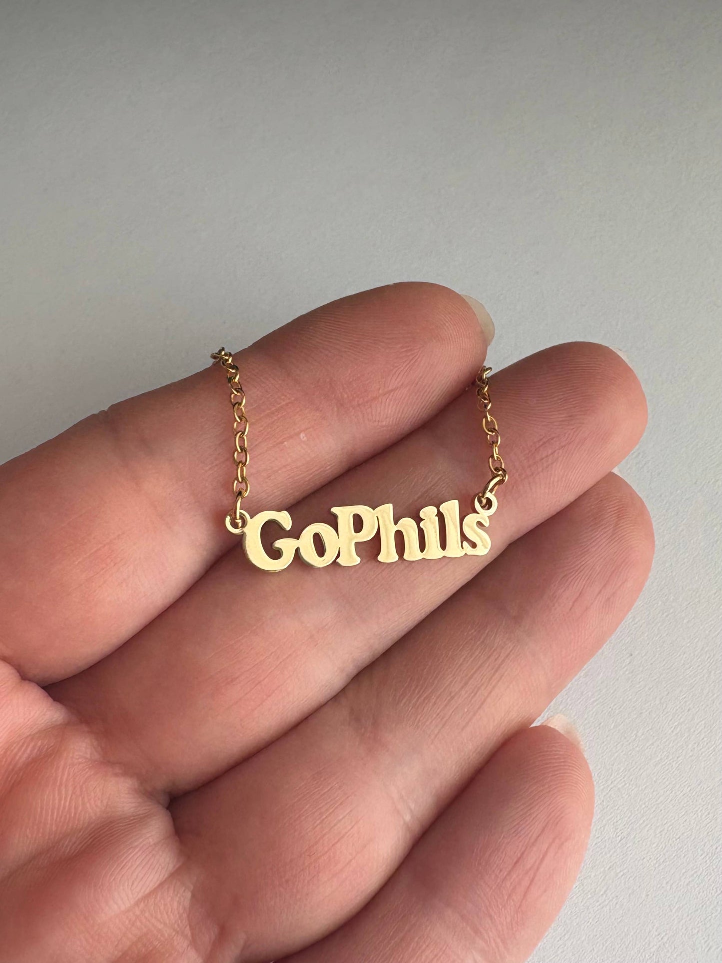 Go Phils Charm Necklace ~ Gold