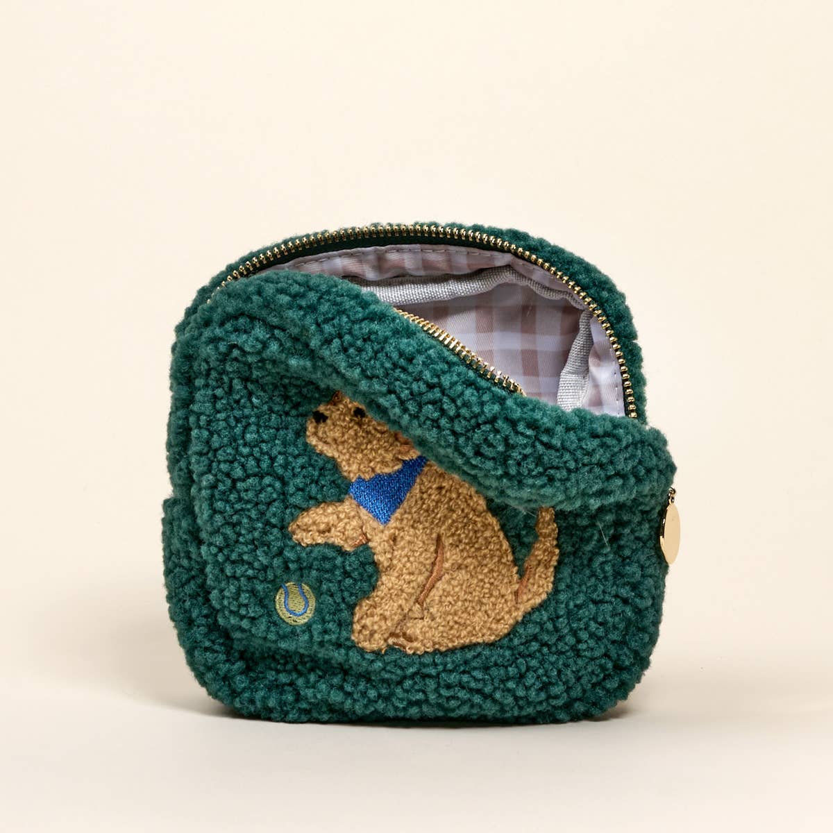 Teddy Pouch–Square Puppy Playtime