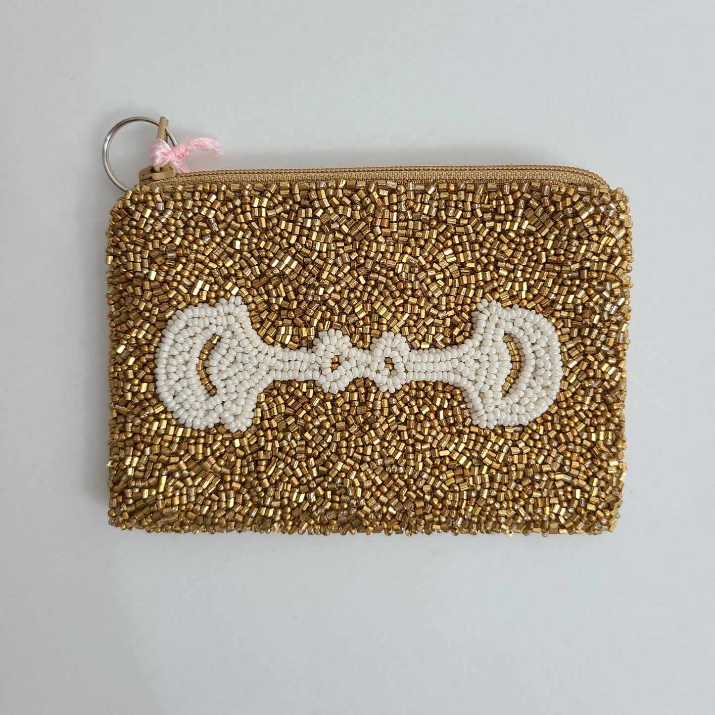 Horse Bit Beaded Pouch