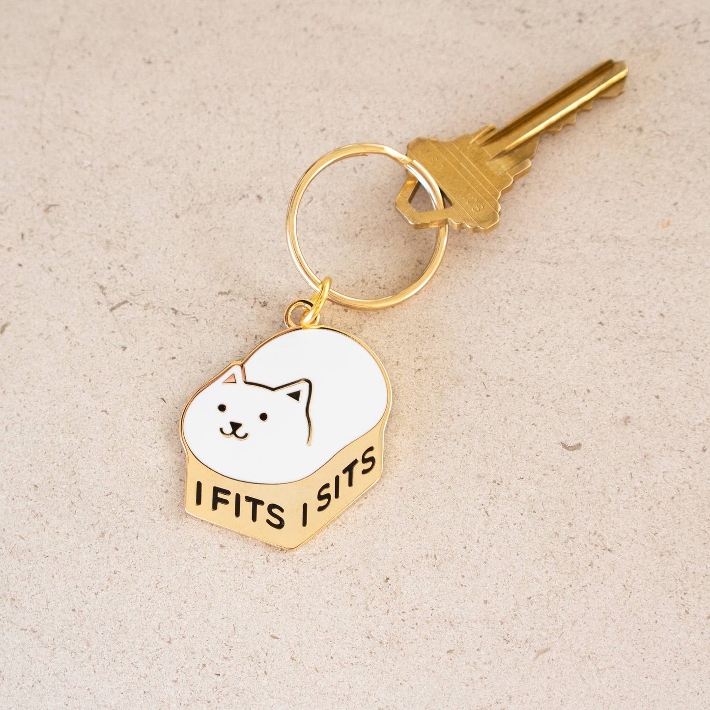 I Fits I Sits Keychain