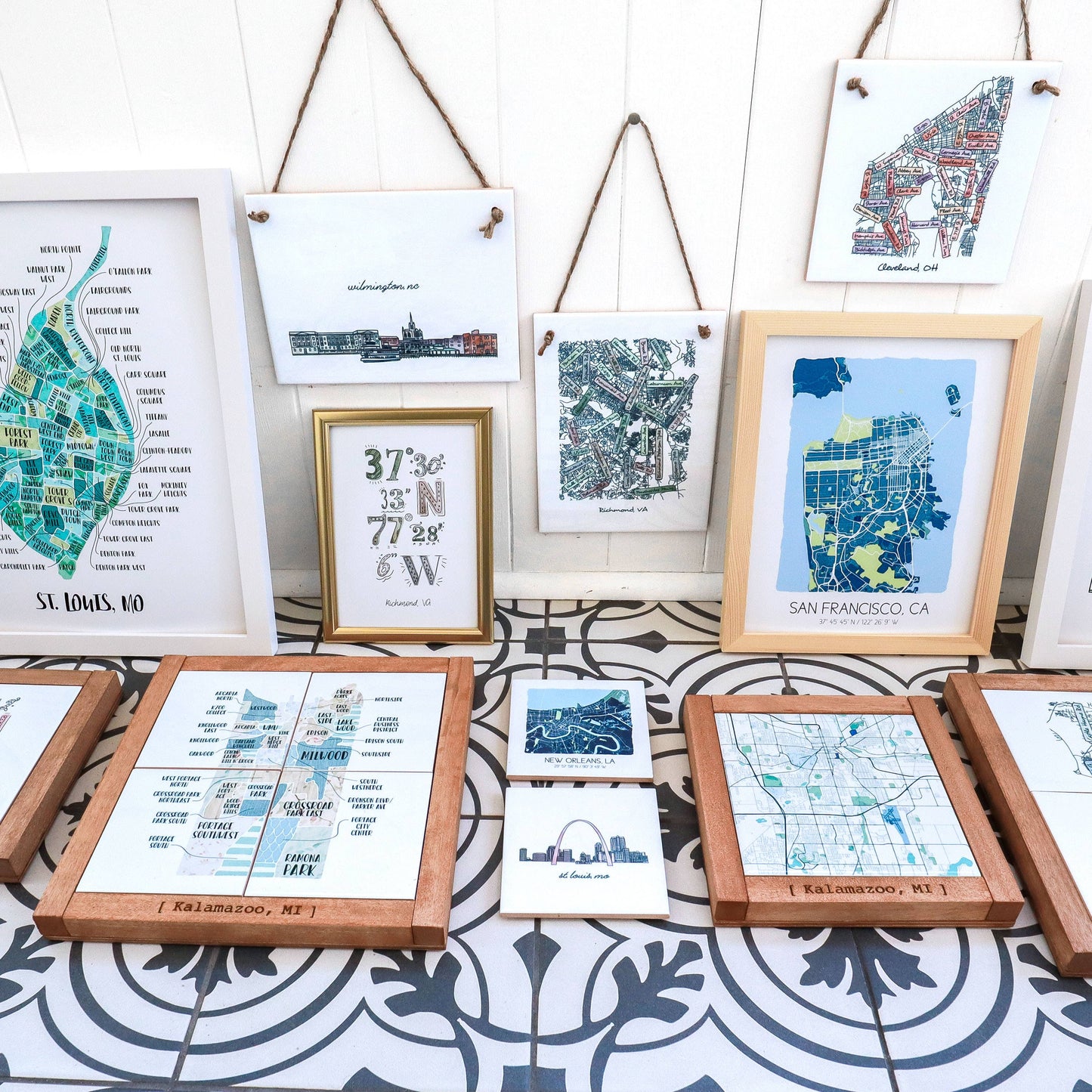 Delco City Map Print
