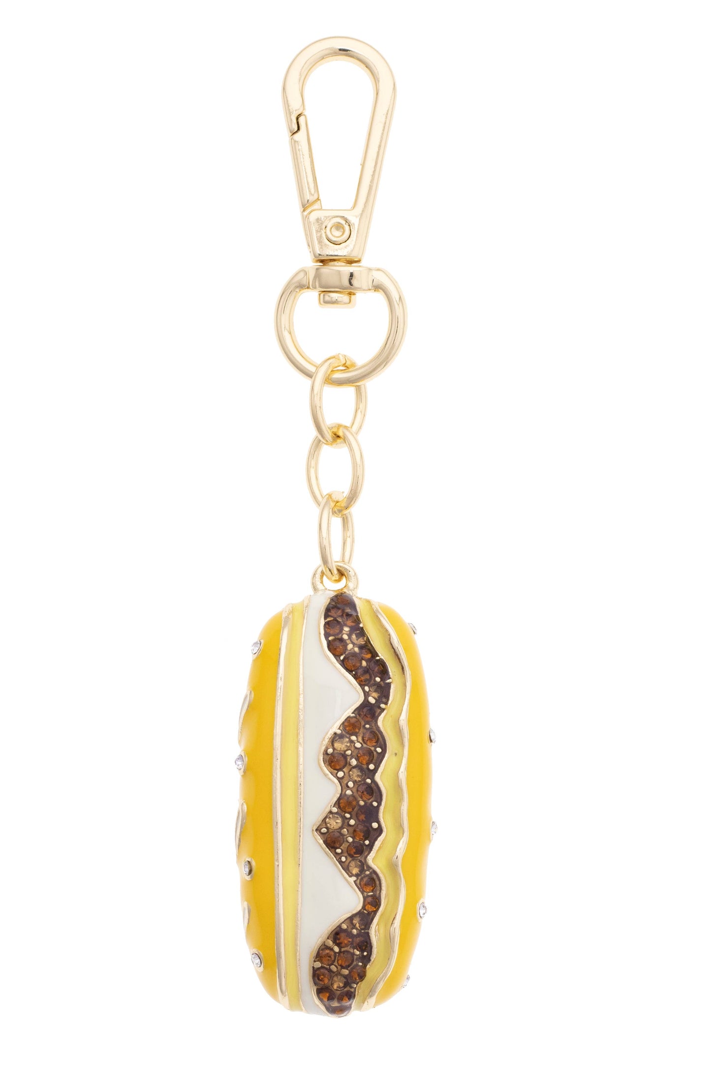 Philadelphia Rhinestone Cheesesteak Bag Charm