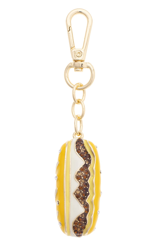Philadelphia Rhinestone Cheesesteak Bag Charm