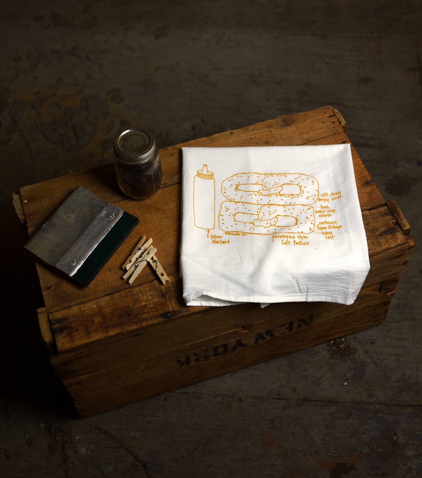 Soft Pretzel Tea Towel | dish towels