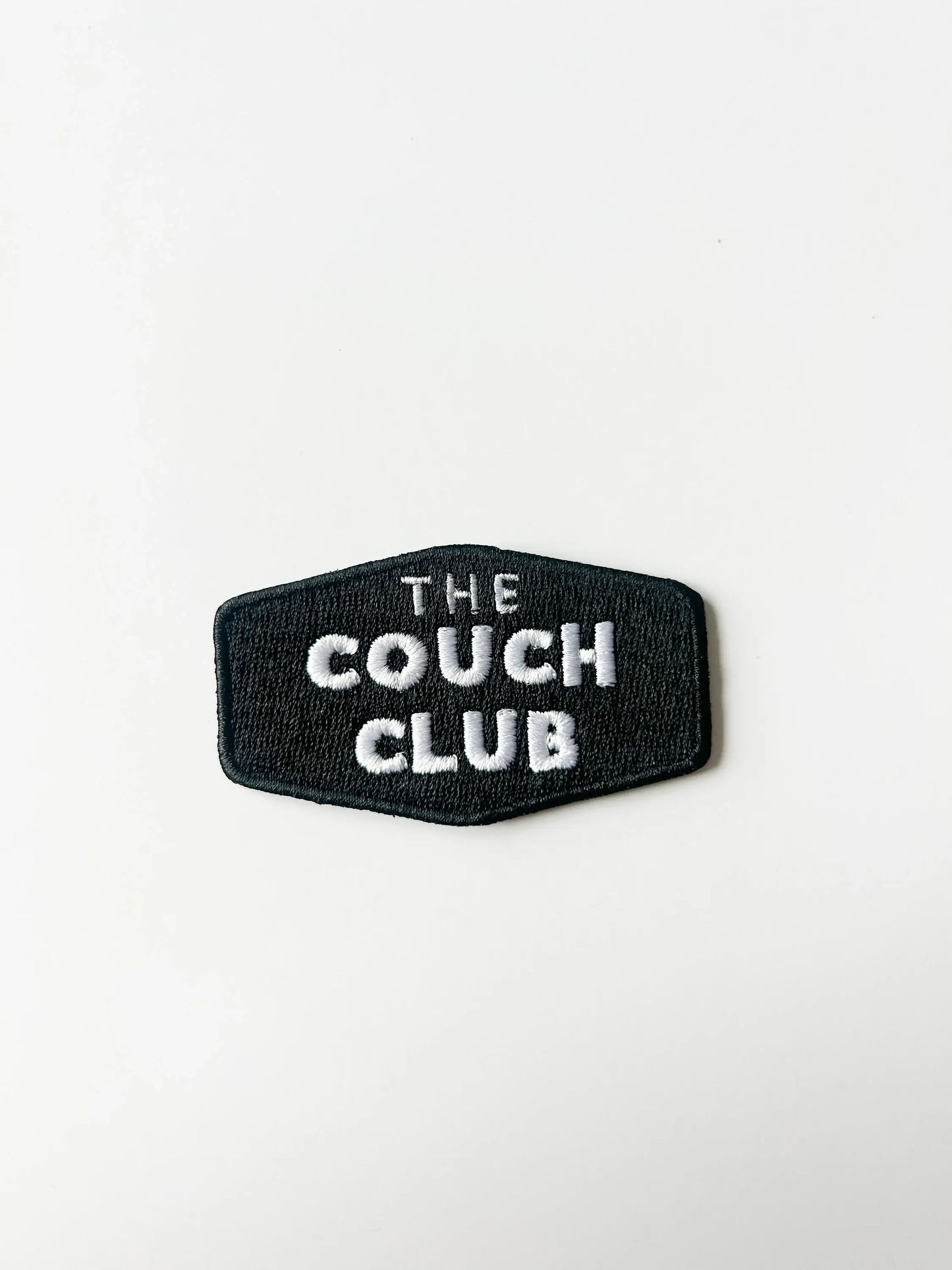 The Couch Club Embroidered Iron-On Patch for Homebodies