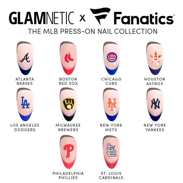 Glamnetic x Fanatics Phillies MLB Press-On Nail Collection