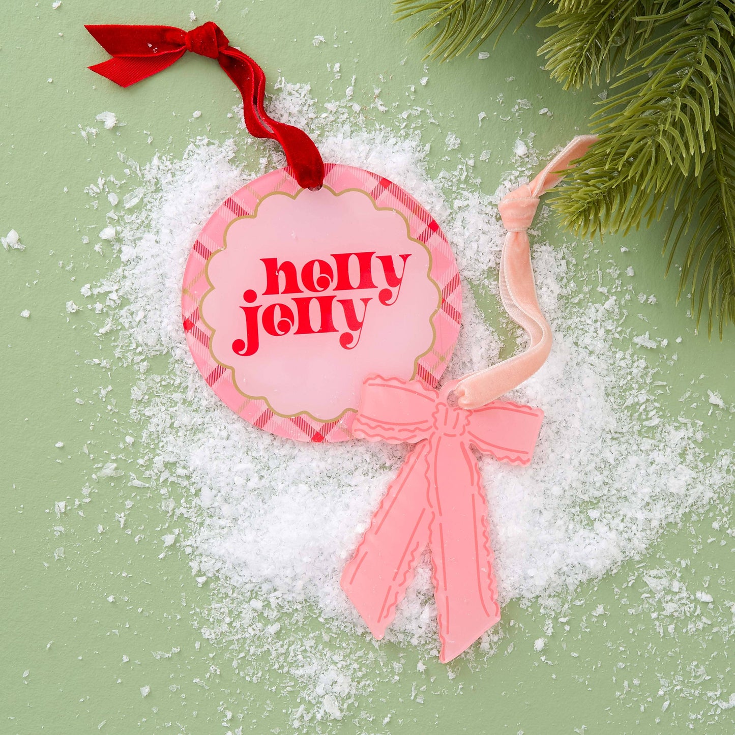 Holiday Tree Ornament-Holly Jolly