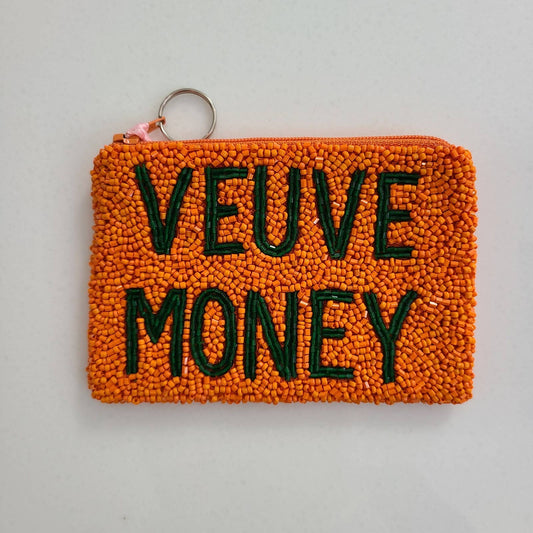 Veuve Money Beaded Pouch