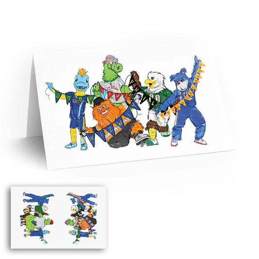 Philly Mascots Greeting Card