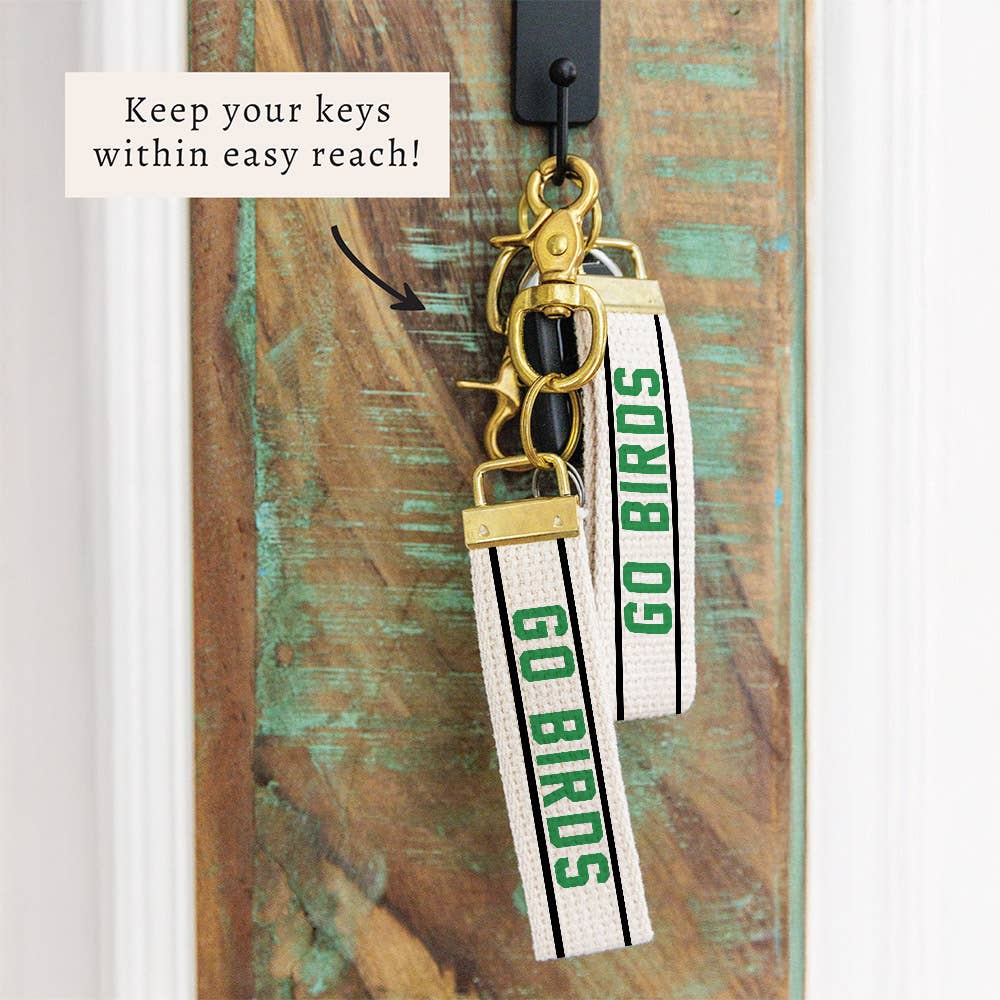 Philly Go Birds Striped Keychain