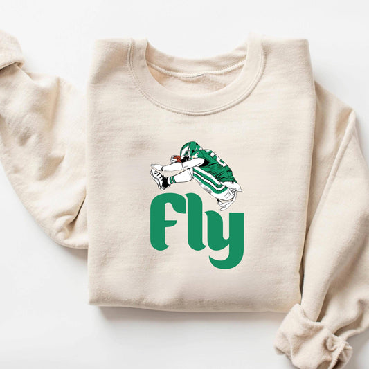 Fly Saquon Barkley Hurdle Backwards Eagles Football T-Shirt