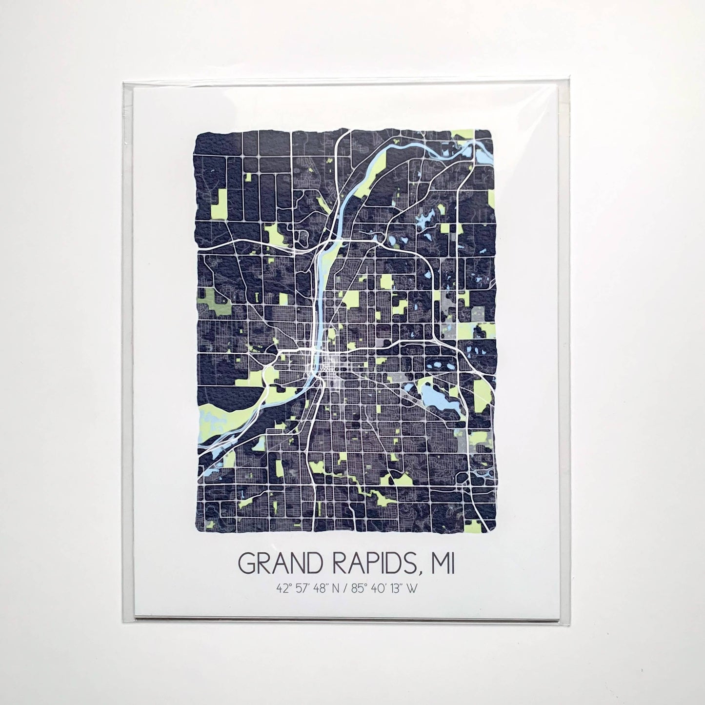 Delco City Map Print