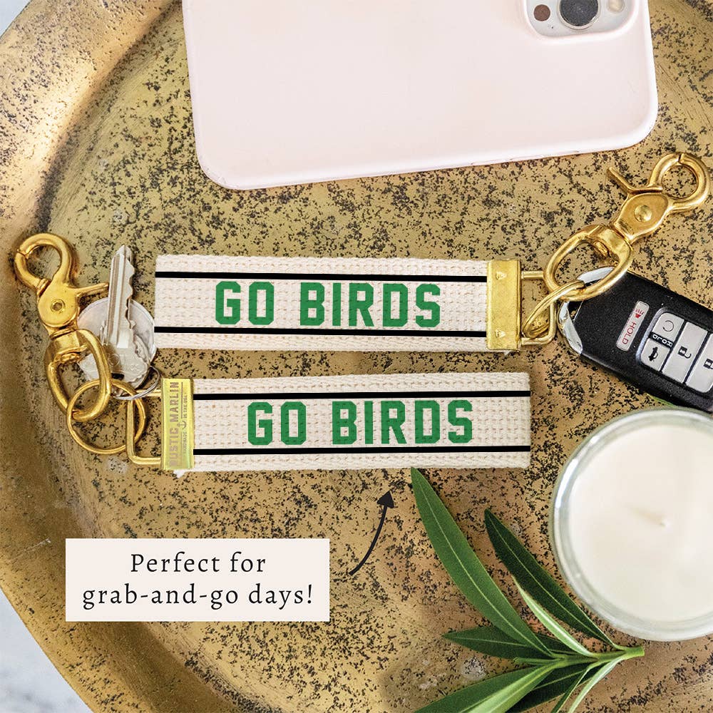 Philly Go Birds Striped Keychain