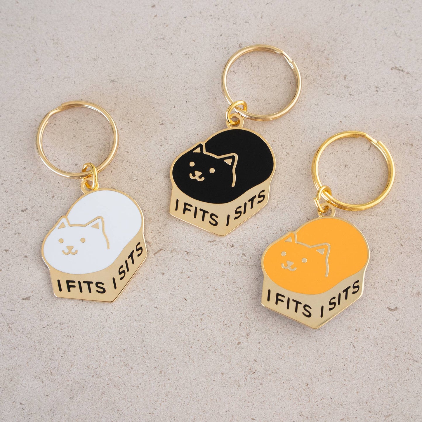 I Fits I Sits Keychain