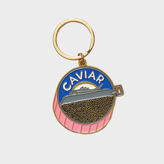 Caviar Enamel Keychain Bag Charm