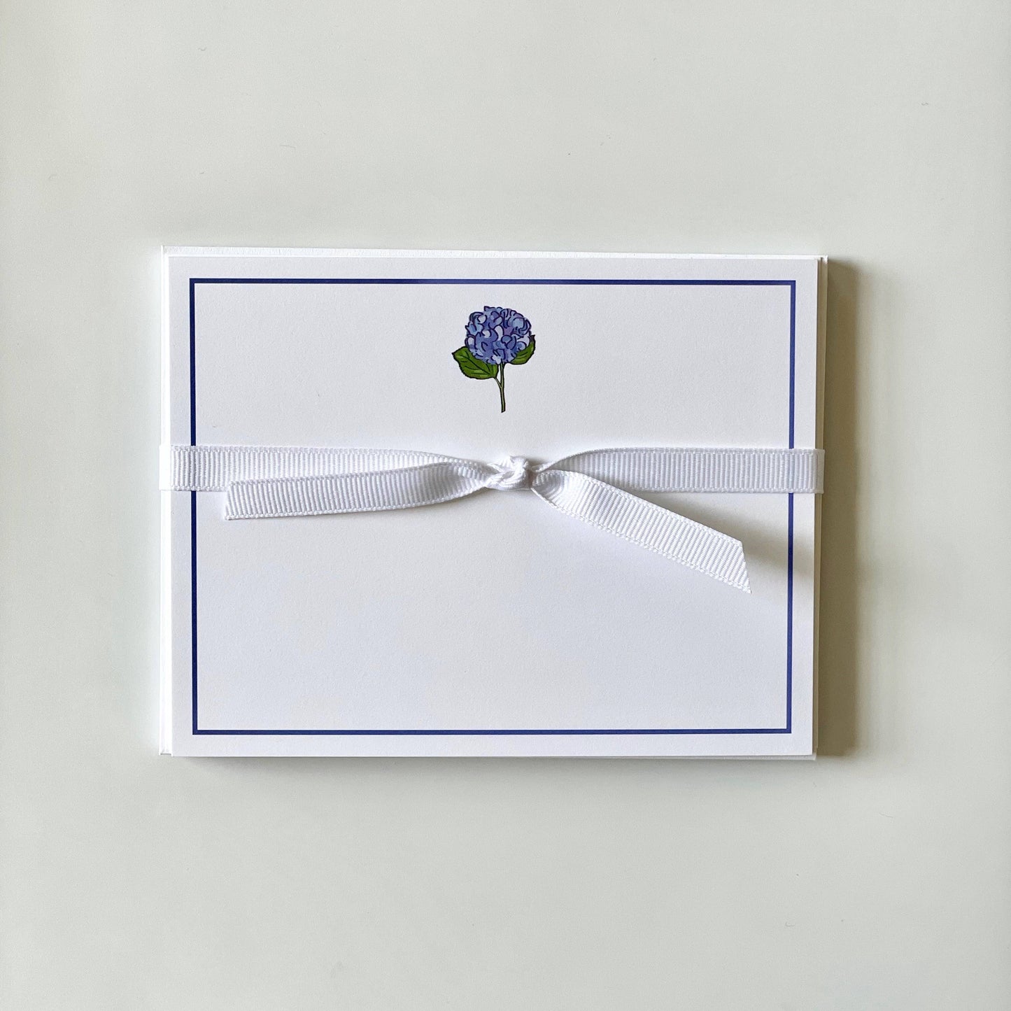 Hydrangea, Blue - Flat Note Cards Set