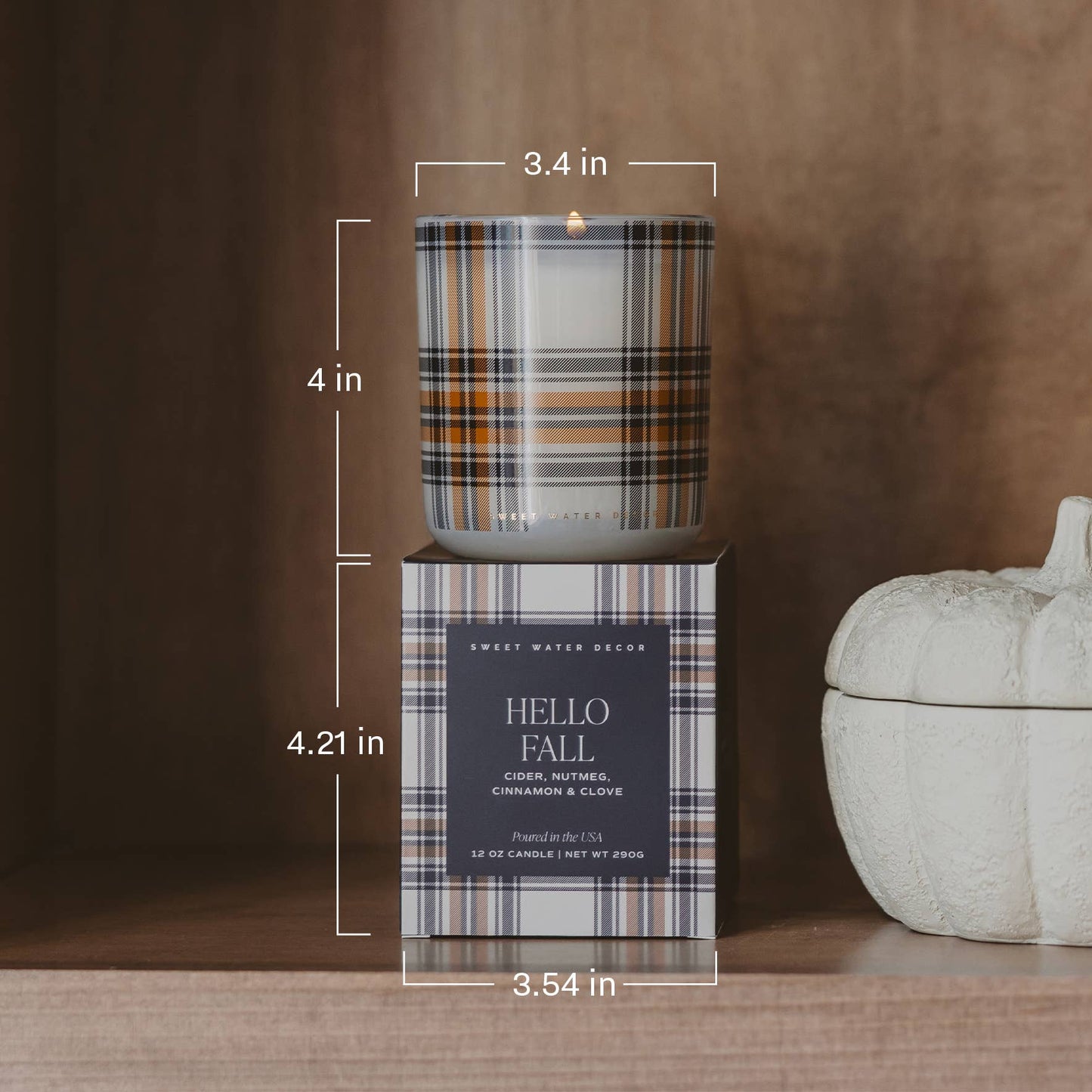 *NEW* Cinnamon Rolls 12 oz Boxed Soy Candle - Fall Decor