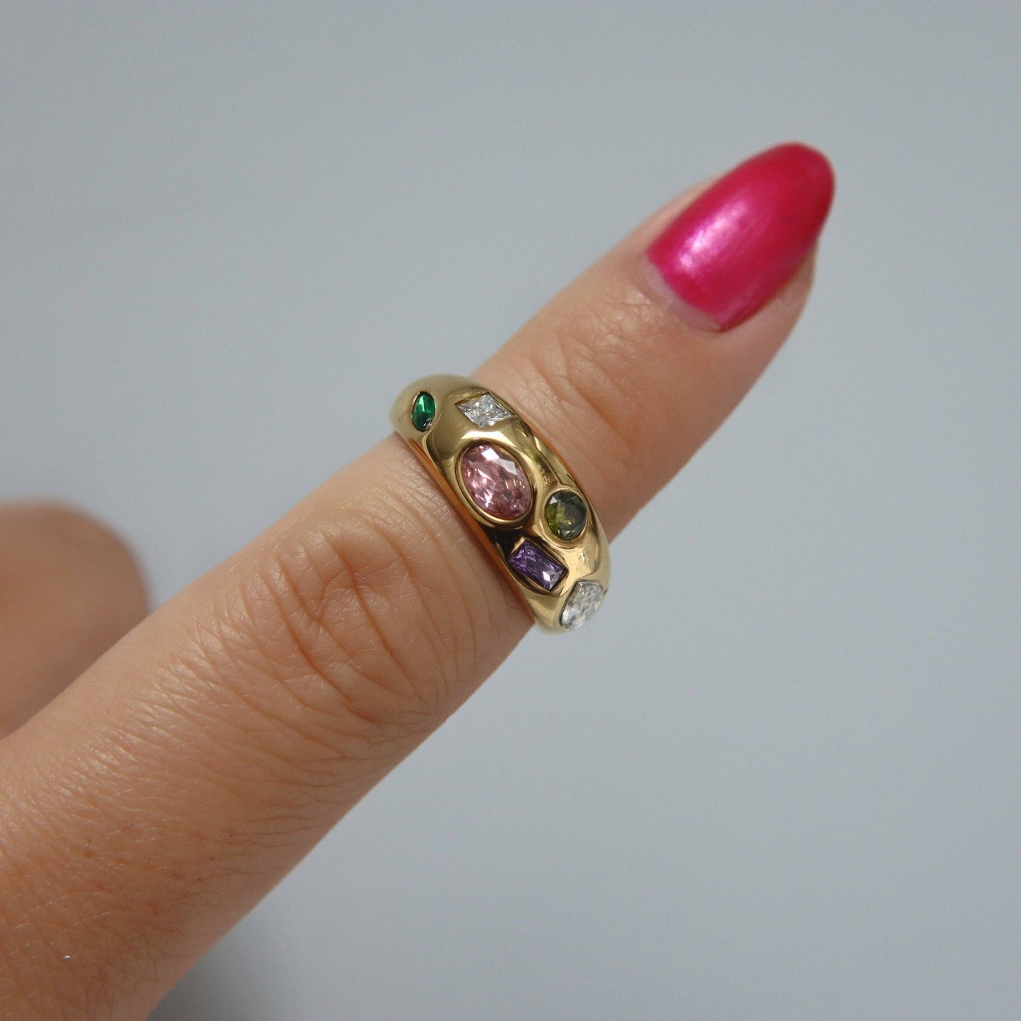 Mosaic Ring | Multicolor Gem Ring