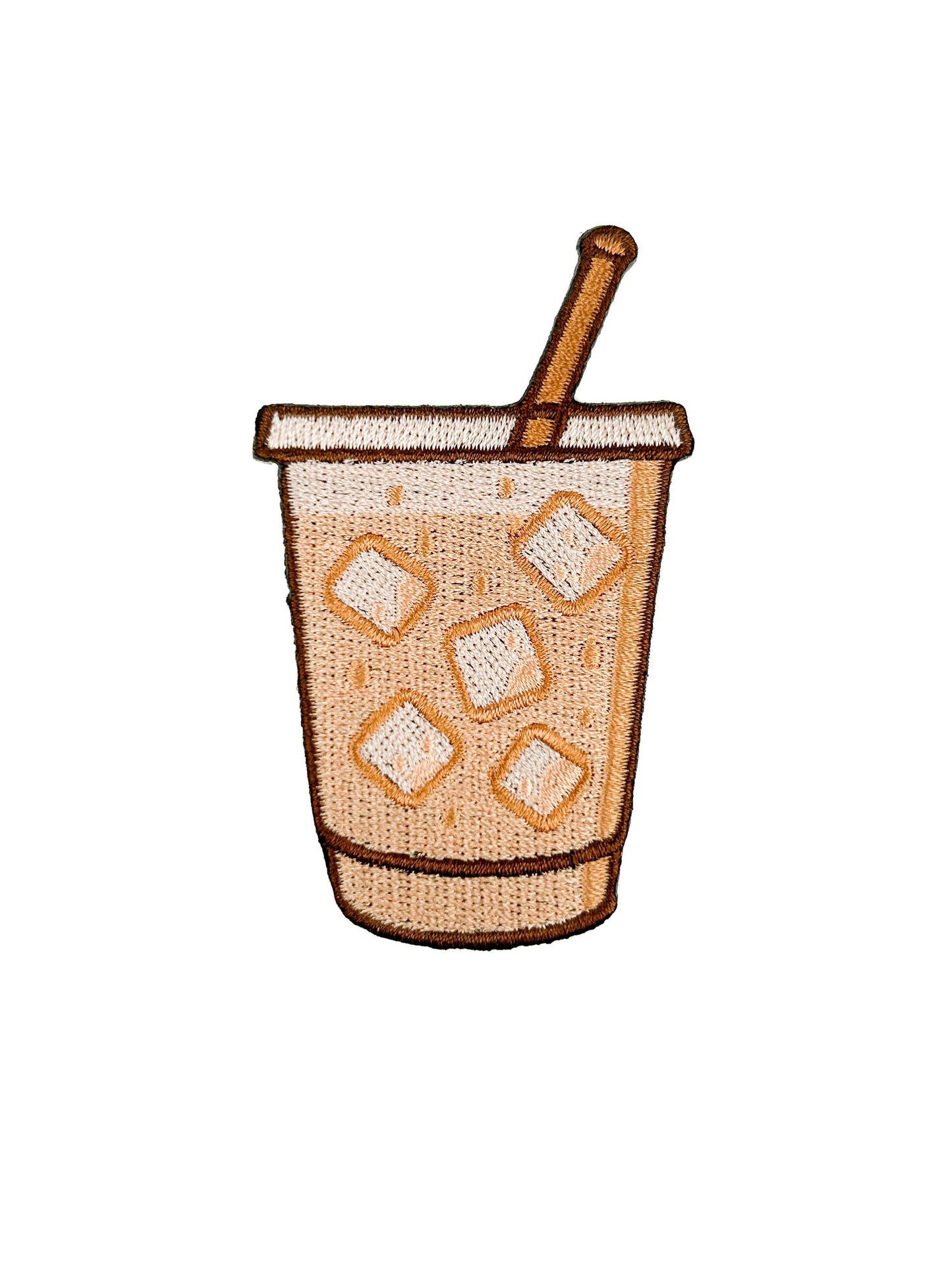 Iced Coffee Patch | Cold Brew Latte Embroidered Iron On