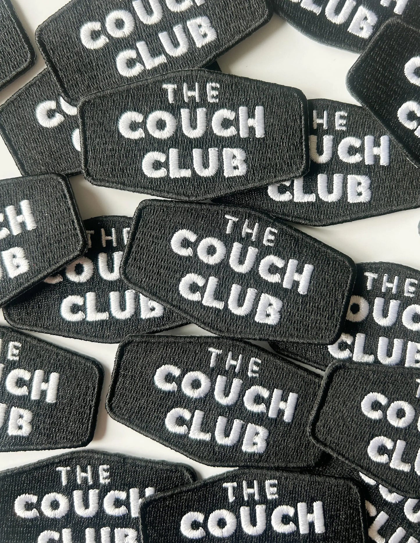 The Couch Club Embroidered Iron-On Patch for Homebodies